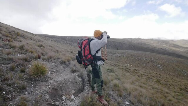 adventure photograper on paramo santurban wide shot