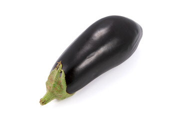 Berenjena morada fondo blanco