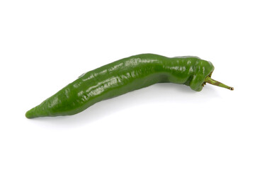 Pimiento verde fondo blanco