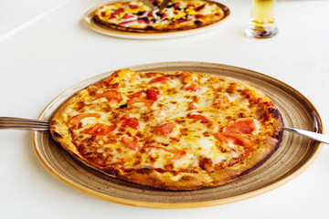 Delicious Margherita Pizza in Restaurant 