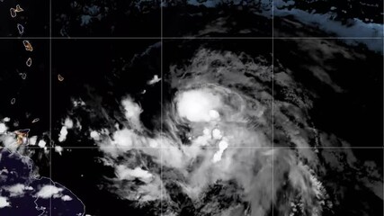 2021 Hurricane Elsa time lapse satellite imagery. (Floater Band "GEOCOLOR")

This work was created using data provided by NOAA (NESDIS STAR) which is not subject to copyright protection.