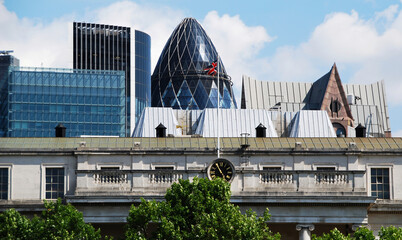 Naklejka premium London global financial city center. England, UK
