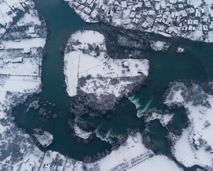 river view from drone