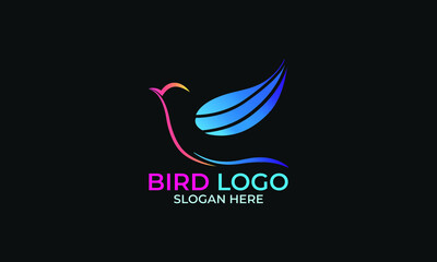 Birds logo. Colorful fly bird logo design for your business | corporate | company | brand