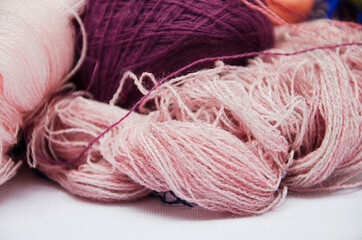 threads, embroidery threads, close-up, tangled threads