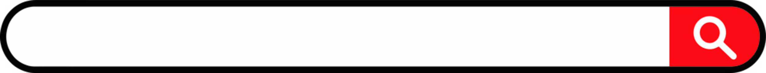 Obraz premium Red round search engine