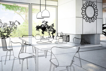 Luxury Villa Interior Design (project) - 3d visualization
