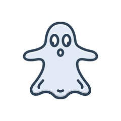 Color illustration icon for thriller filmmaking