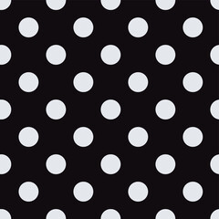 vector print of peas, seamless white circles for print or clothes