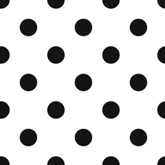 vector print of peas, seamless black circles for print or clothes