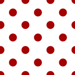 vector print of peas, seamless red circles for print or clothes