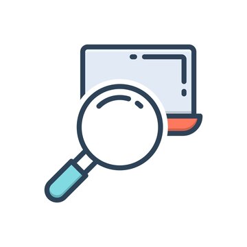 Color illustration icon for obviously