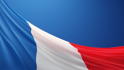 Abstract France Flag 3D Render (3D Artwork)