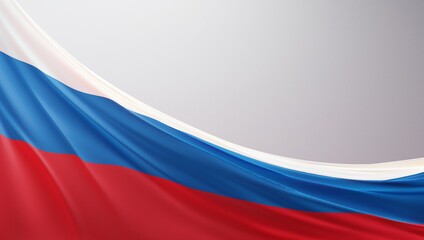 Abstract Russia Flag 3D Render (3D Artwork)
