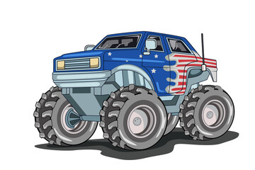 19. american monster truck vector © inferno_studio3