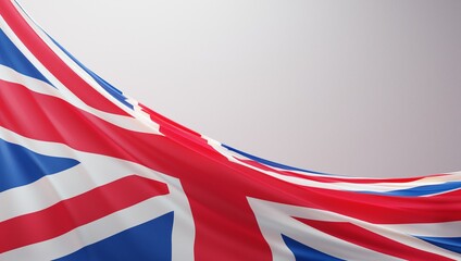 Abstract United Kingdom Flag 3D Render (3D Artwork)