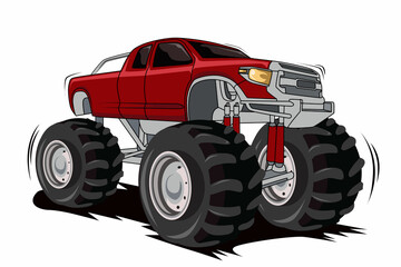 monster truck off road illustration vector © inferno_studio3