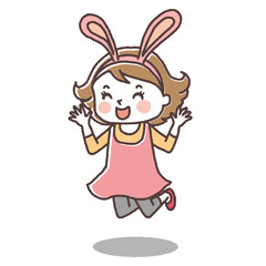 お月見　楽しむ子供6