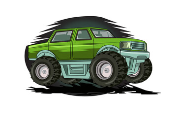 monster truck off road illustration vector © inferno_studio3