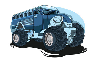 big truck monster truck illustration vector © inferno_studio3