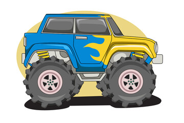 monster truck vector illustration © inferno_studio3