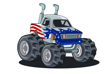 monster car illustration vector © inferno_studio3