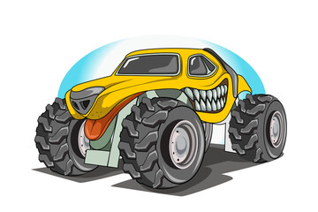 dog monster truck vector © inferno_studio3