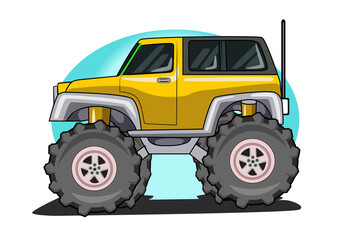 off-road big truck vector © inferno_studio3