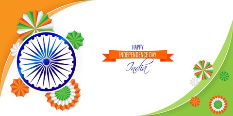 vector illustration for Indian independence day-15 august