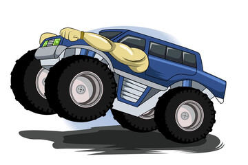 27. big truck monster vector