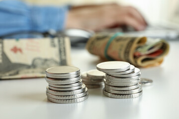 Concept of finance and economy with piggy bank