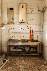 old abandoned kitchen 