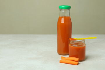 Concept of tasty baby food or nutrition