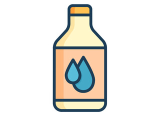 zam zam islamic mecca water single isolated icon with filled line style