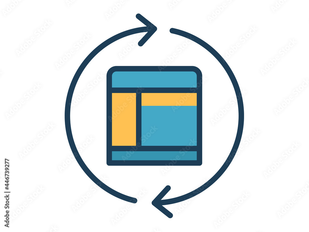 Poster monotheism single isolated icon with filled line style