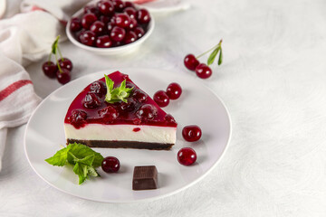Cherry cheesecake