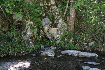 Obraz premium 中部山岳国立公園、上高地。ウエストん碑。