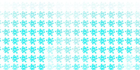 Light Green vector texture with disease symbols.