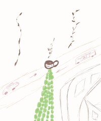 The abstract coffee high energy 