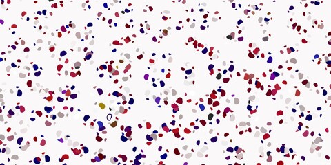 Light pink vector background with random forms.