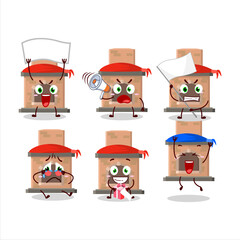 Mascot design style of house fireplaces character as an attractive supporter