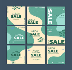 set social media template super sale