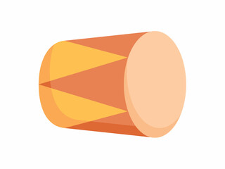 bedug or drum single isolated icon with flat style