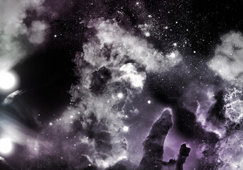 abstract colorful space with stars and galaxy background bg wallpaper