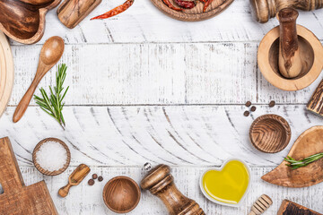 Wooden kitchen utensils