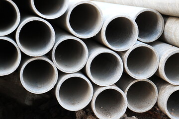 Picture of pipes for underground communications.