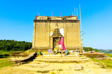 History underwater Buddhist church of Wat Wang Wiwekaram