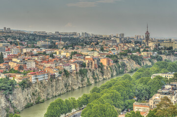 Fototapeta na wymiar Tbilisi Cityscape, HDR Image