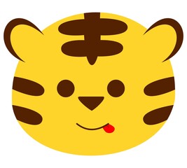 年賀状の干支素材素材（寅年）