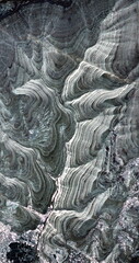 natural monument,  vertical abstract photography of the deserts of Africa from the air, aerial view...